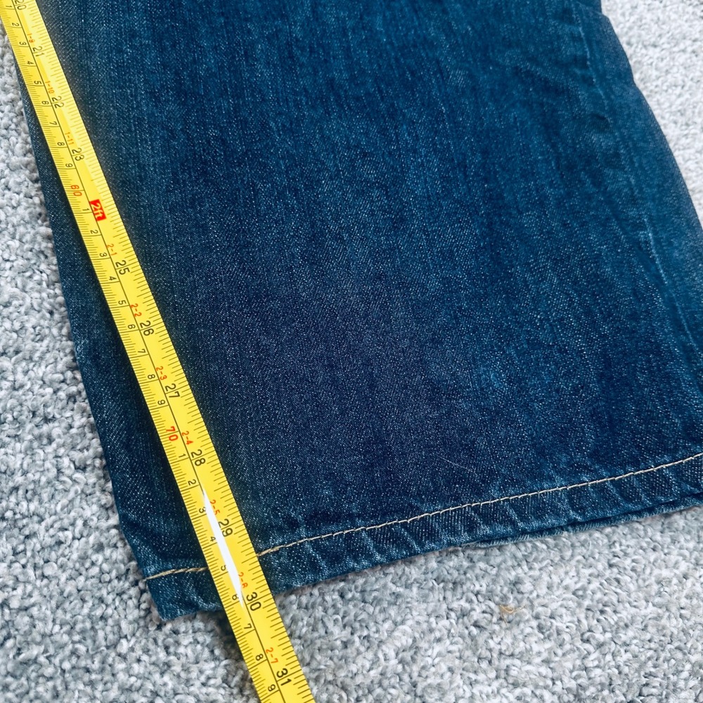 Levis 559 Relaxed Straight Jeans Mens 54x30 Dark Wash Indigo Denim Big & Tall - Picture 7 of 8